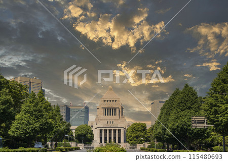 "Tokyo" Dramatic sky and the National Diet Building Sky composition "Tokyo" Dramatic sky and the National Diet Building Sky composition 115480693