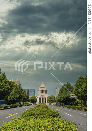 "Tokyo" Dramatic sky and the National Diet Building Sky composition "Tokyo" Dramatic sky and the National Diet Building Sky composition 115480698
