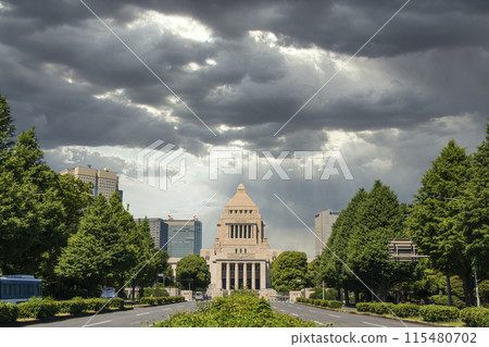 "Tokyo" Dramatic sky and the National Diet Building Sky composition "Tokyo" Dramatic sky and the National Diet Building Sky composition 115480702