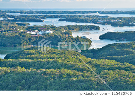 [View of Ago Bay from Ise Shima Yokoyama Observatory] Ugata, Ago Town, Shima City, Mie Prefecture 115480766
