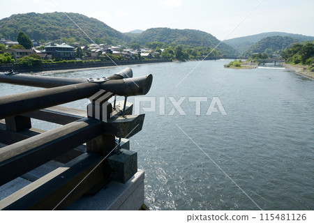 宇治觀光：從京都宇治橋眺望宇治川上游 115481126