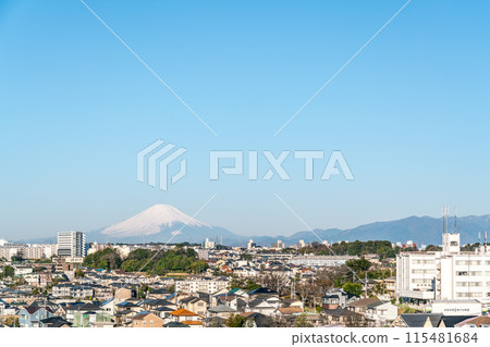 [Kanagawa Prefecture] Residential area overlooking Mt. Fuji 115481684
