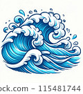 Blue wave 115481744