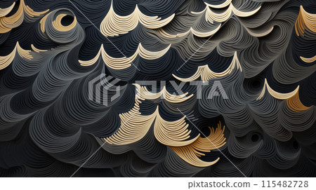 A modern woodcut illustration with bold lines and dynamic shapes, featuring high detail and a flat texture. A modern woodcut illustration with bold lines and dynamic shapes, featuring high detail and a flat texture. 115482728