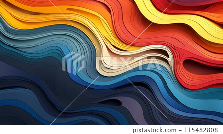 Detailed artistic inlay design with a flat texture and textured surface, offering abstract interpretations in a highresolution illustration. 115482808