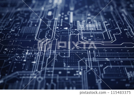 Abstract Electronic Circuit Board Design 115483375