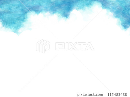 水彩畫雷雨雲的背景圖 115483488