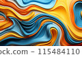 Engaging abstract moire illustration with bold lines, flat texture, high detail, and dynamic patterns. 115484110