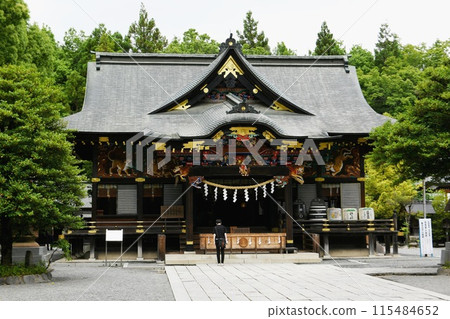 [Chichibu City, one of the three Chichibu shrines, the main shrine of the Chichibu region, "Chichibu Shrine" worship hall] 115484652