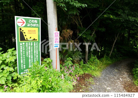 [小鹿野町、國家指定天然紀念物大型露頭「Yobake」、散步道入口] 115484927