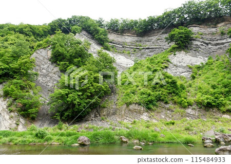 [Ogano Town: "Yobake", a large outcrop that is a nationally designated natural monument] 115484933