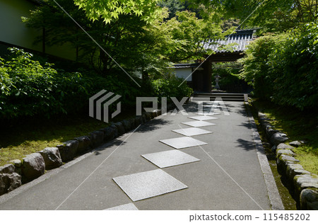 Saisho-in Temple, approach and mountain gate, Sakyo Ward, Kyoto City Saisho-in Temple, approach and mountain gate, Sakyo Ward, Kyoto City 115485202