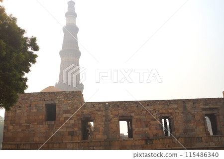 Qutub Minar ruins, Delhi, India 115486340