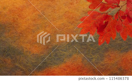 Japanese-style material with the image of autumn leaves (AI-generated material) Japanese-style material with the image of autumn leaves (AI-generated material) 115486378