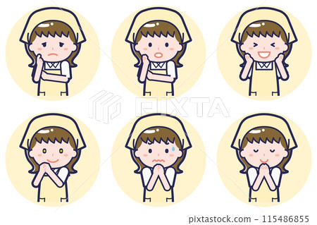 Female housekeeper pose set_04 115486855