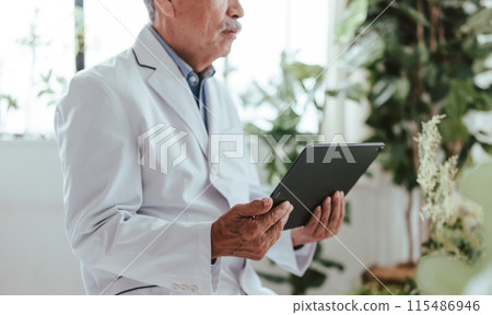 Scholar in white coat 115486946