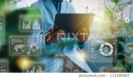 Scholar in white coat 115486967