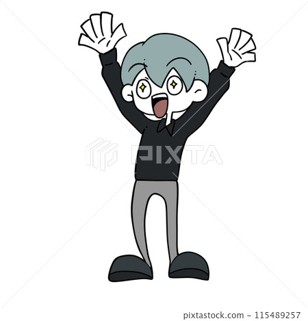 A man with sparkling eyes looking happy 115489257