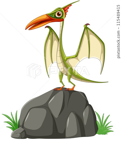 Pterosaur on a Rock 115489415