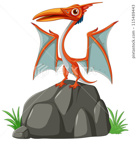 Pterodactyl on a Rock Pterodactyl on a Rock 115489443