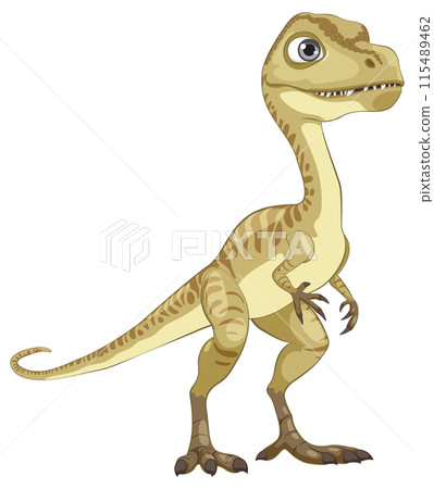 Cute Cartoon Dinosaur Illustration 115489462