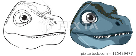 Cute Dinosaur Vector Illustration Cute Dinosaur Vector Illustration 115489477