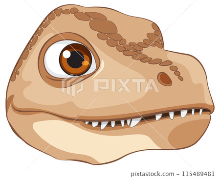 Cute Dinosaur Head Illustration Cute Dinosaur Head Illustration 115489481