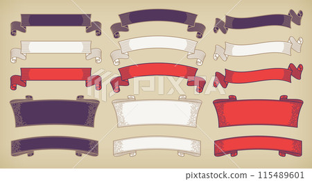 A horizontal title ribbon obi set with a...-插圖素材 [115489601] - PIXTA圖庫