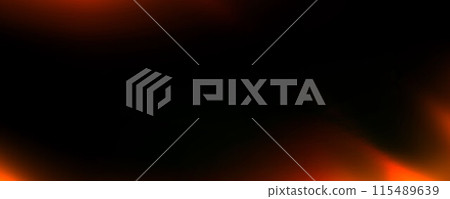 Light leak effect background. Vintage film bokeh flare overlay. Old retro photo filter texture. Exposed photography backdrop. Abstract red blurry ray gradient wallpaper. Vector burnt color bg 115489639