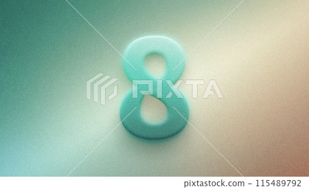 Neon light 3D numbers no.8 noise numerology numerology Neon light 3D numbers no.8 noise numerology numerology 115489792