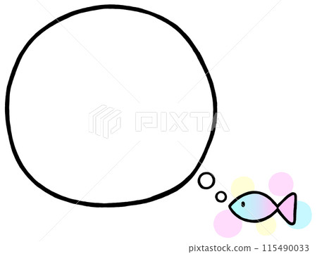 Fish bubble frame 115490033
