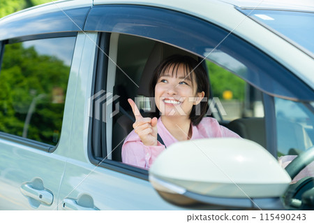 Woman in a car, woman driving a car, woman driving Woman in a car, woman driving a car, woman driving 115490243