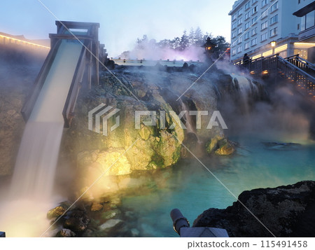 群馬縣東郡草津町白畑湯畑草津 群馬縣東郡草津町白畑湯畑草津 115491458