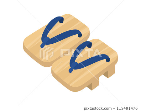 木屐的向量圖 115491476