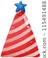 Stripe Party hat for Independence day 115491488