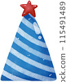 Stripe Party blue hat for Independence day 115491489