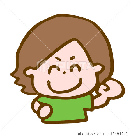 滿臉驕傲的小學生 115491941