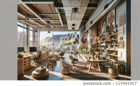 時尚的辦公室 115491957