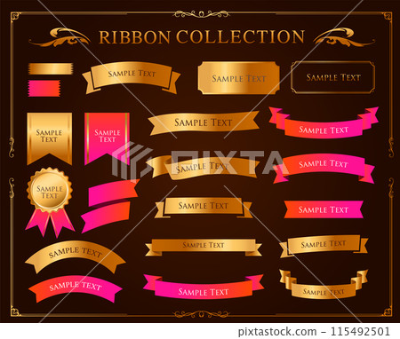 Elegant ribbon frames set Elegant ribbon frames set 115492501
