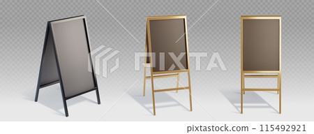 Pavement 3d signboard for cafe and restaurant menu 115492921