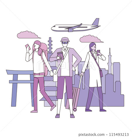 入境遊客形象圖 115493213