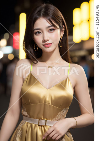 走在城市的一名婦女 115493348