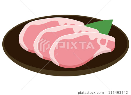 Pork loin, pork 115493542