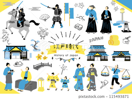 江戶時代插畫素材集 115493871