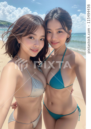 一個來海邊玩的女孩 115494436