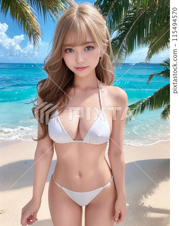 A gal who came to play at the beach A gal who came to play at the beach 115494570