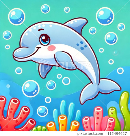 Blue dolphin 115494627