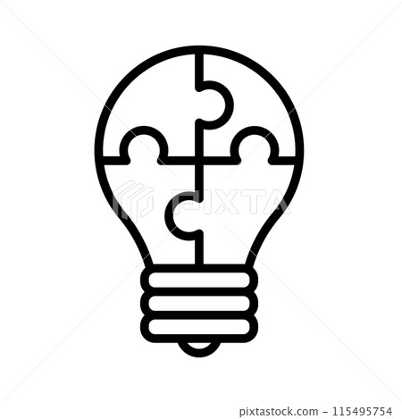 拼圖完成並變成了一個燈泡。 115495754