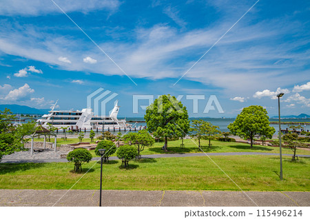 大津市琵琶湖畔的公園“渚公園” 大津市琵琶湖畔的公園“渚公園” 115496214