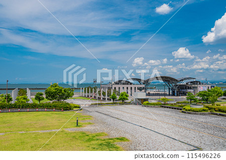 琵琶湖 大津港風景 大津市 琵琶湖 大津港風景 大津市 115496226